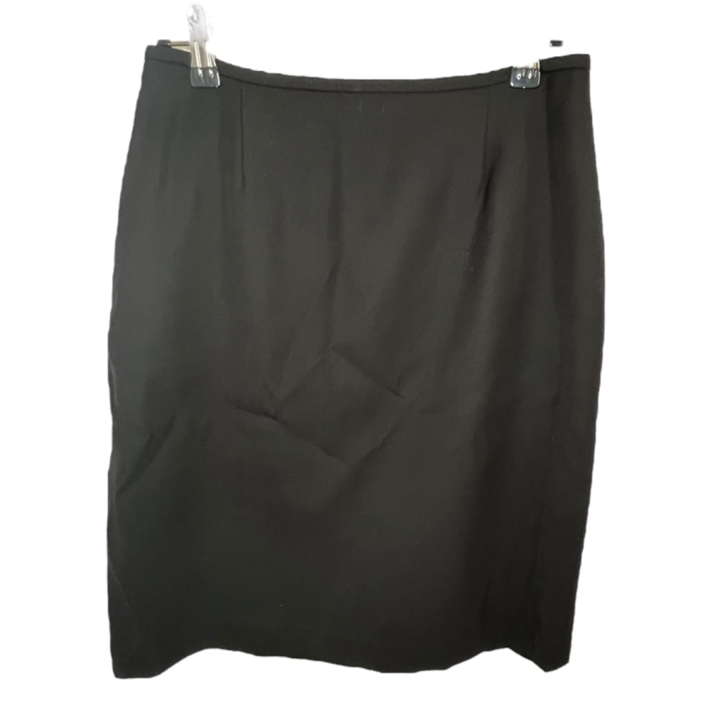 Paradox Vintage Basic Professional Black Above The Knee Pencil Skirt